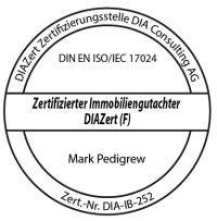 Zertifizierter Immobiliengutachter aller Immobilienarten (F) nach DIN EN ISO/IEC 17024 Mark Pedigrew